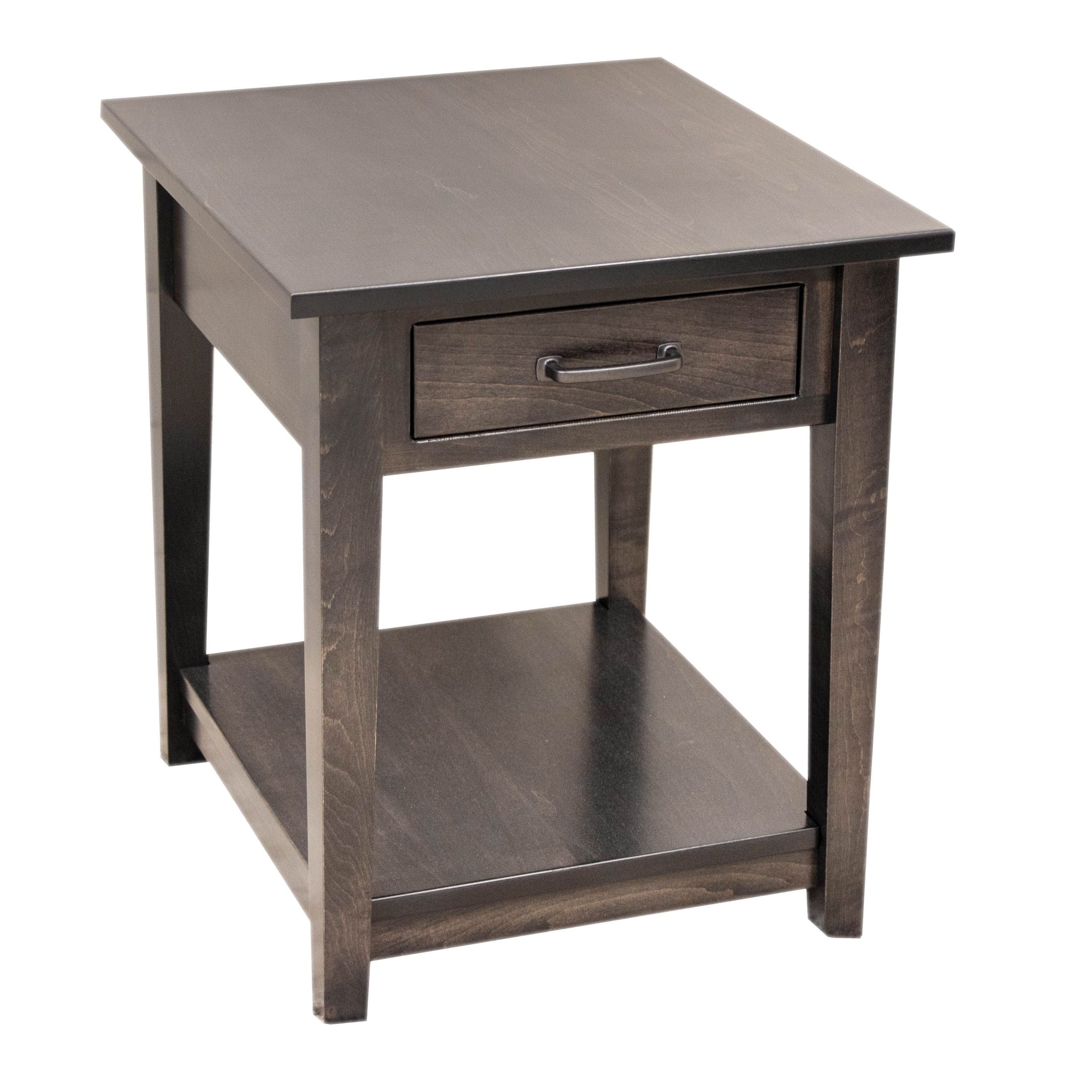 Dover Maple Wood Large Square Open End Table | GS