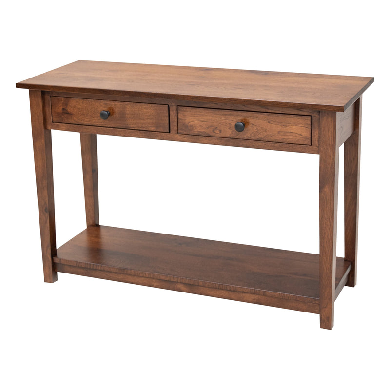 Dover Hickory Wood Open Sofa Table | ASB