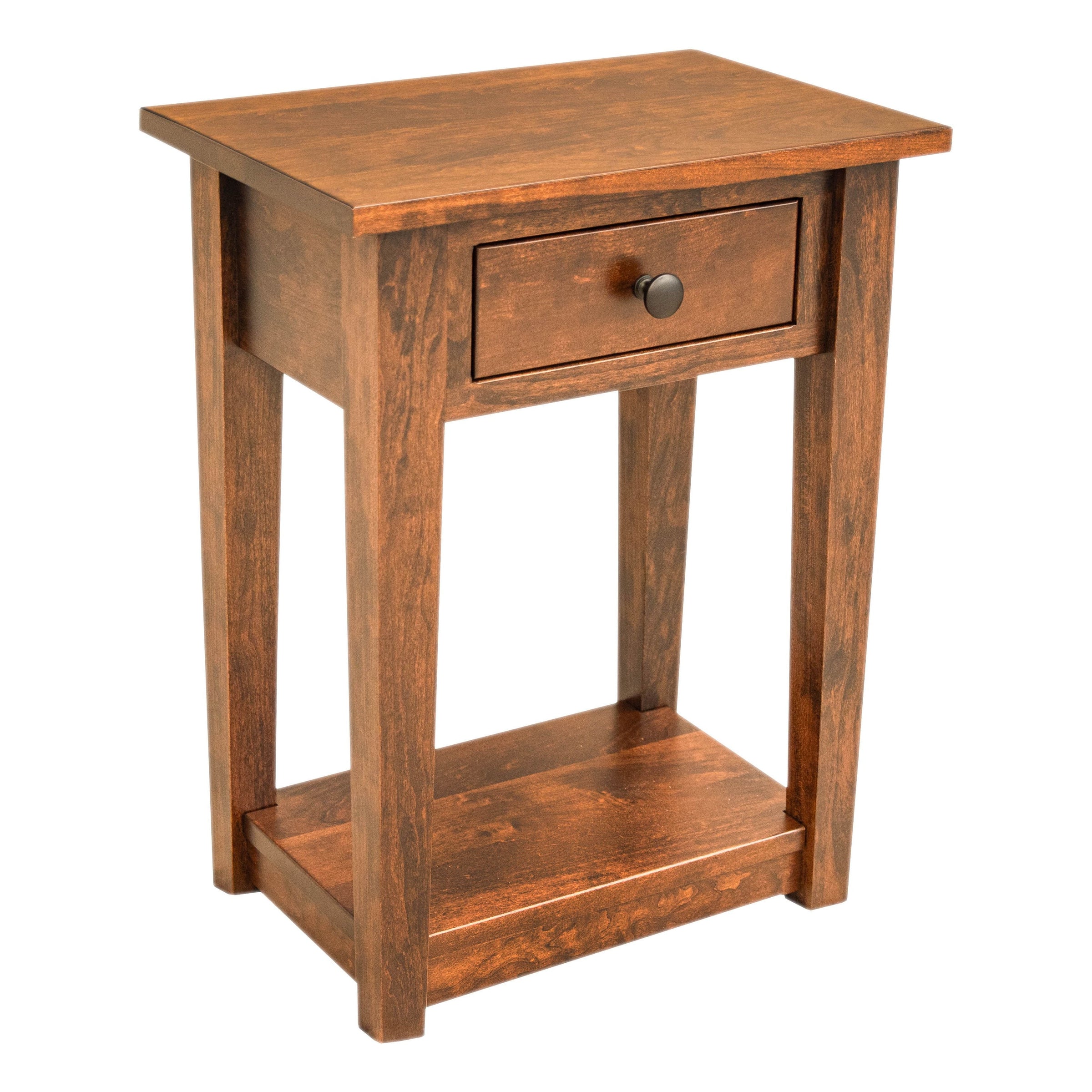 Dover Cherry Wood Small Rectangle Open End Table | MC
