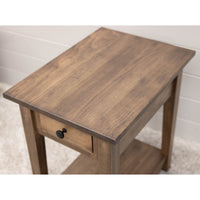 Dover Maple Wood Small Rectangle Open End Table | CO
