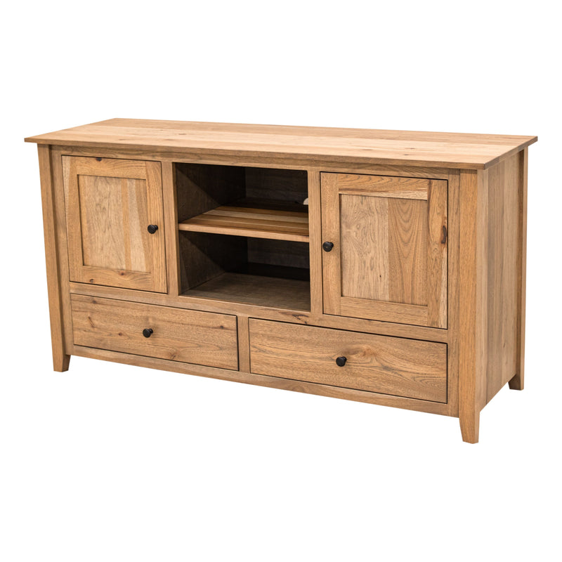 Dover 60" Hickory Wood TV Console | WB