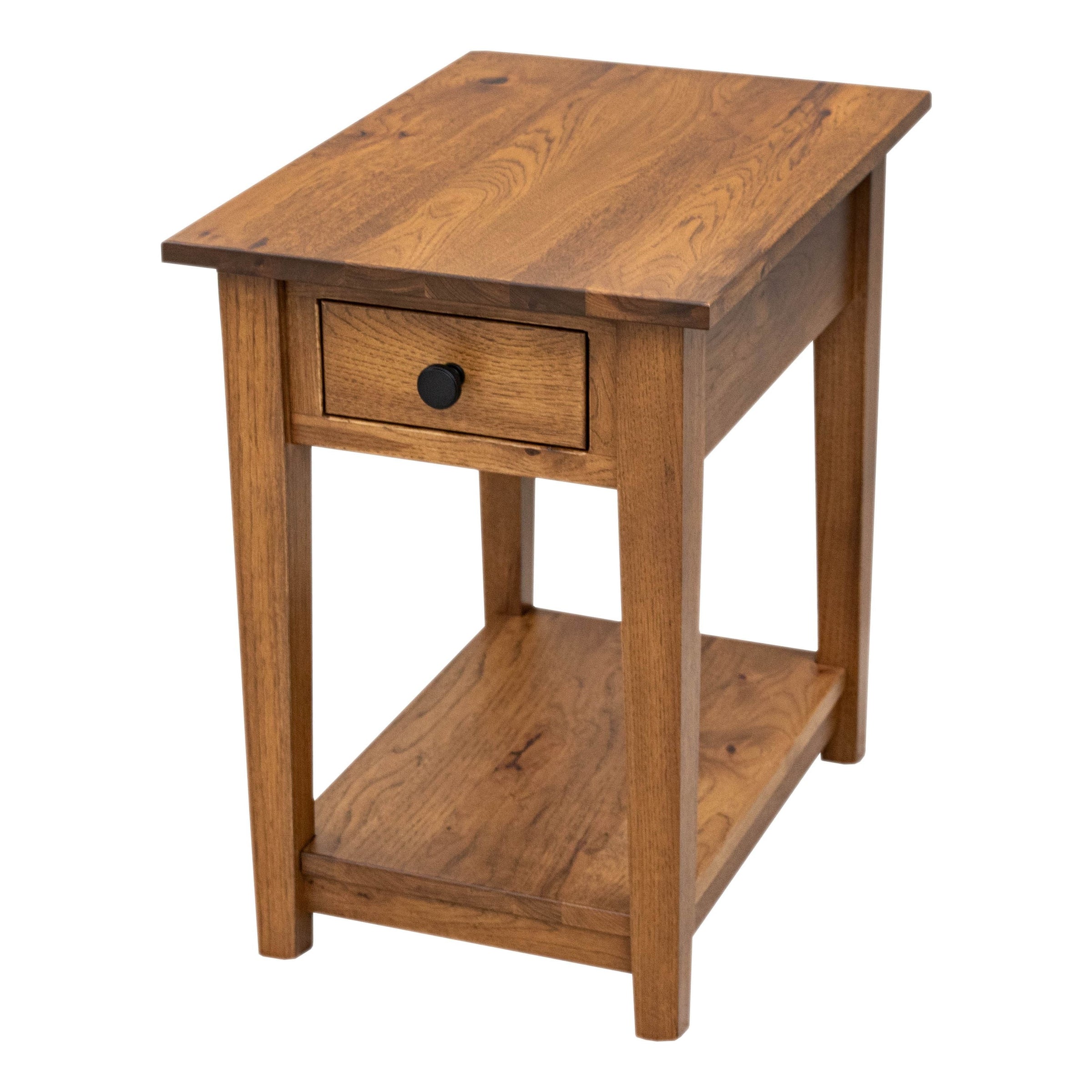 Dover Hickory Wood Small Rectangle Open End Table | HC
