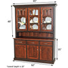 Emory Black & Wood Hutch - 3-Door | M-EB&C-GB