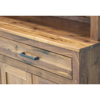 Rockwood Walnut Wood 4-Door Hutch | NAT
