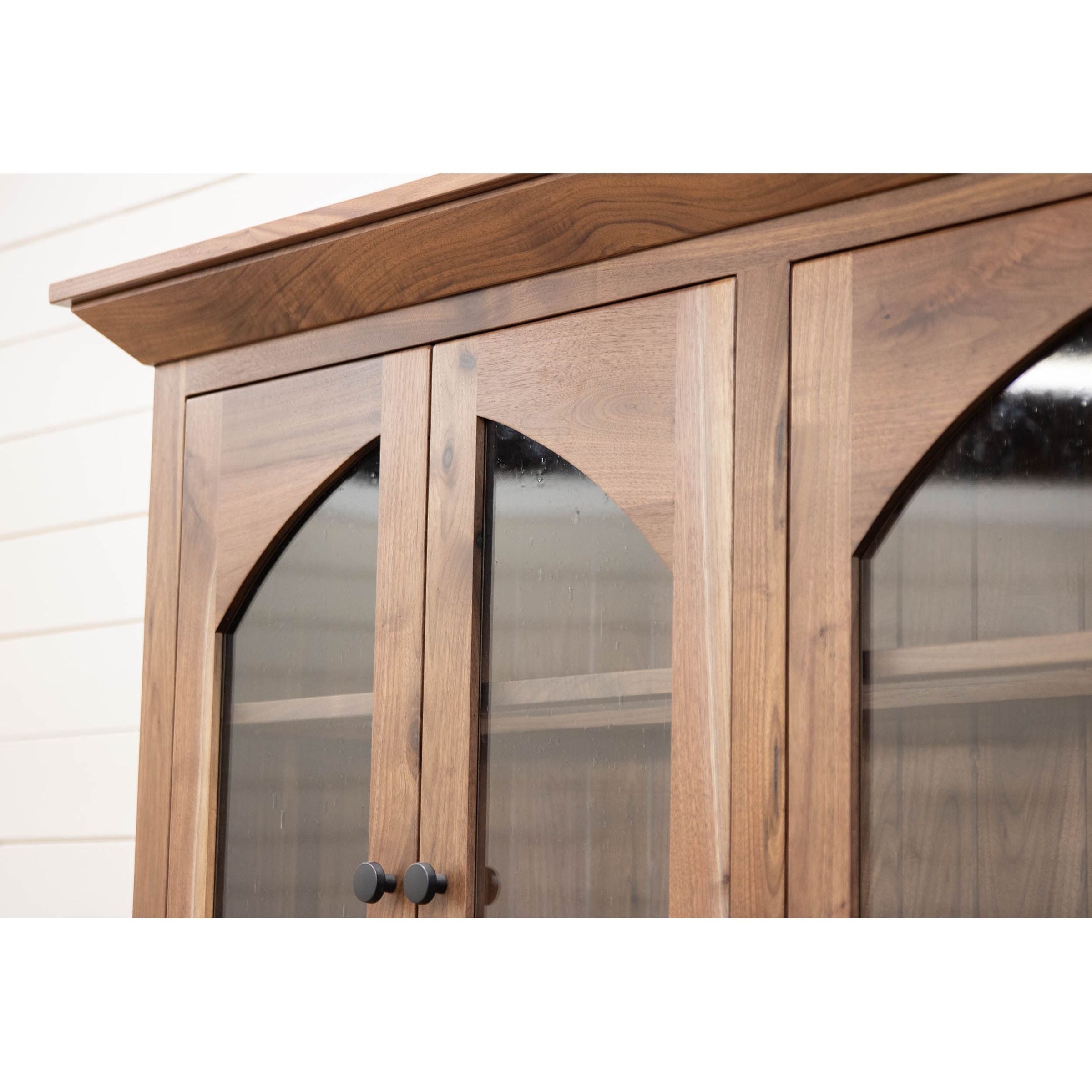 Rockwood Walnut Wood 4-Door Hutch | NAT