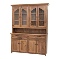 Rockwood Walnut Wood 4-Door Hutch | NAT