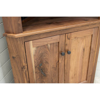 Rockwood Walnut Wood Corner Hutch | NAT