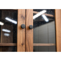 Rockwood Walnut Wood Corner Hutch | NAT
