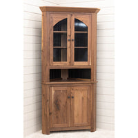 Rockwood Walnut Wood Corner Hutch | NAT