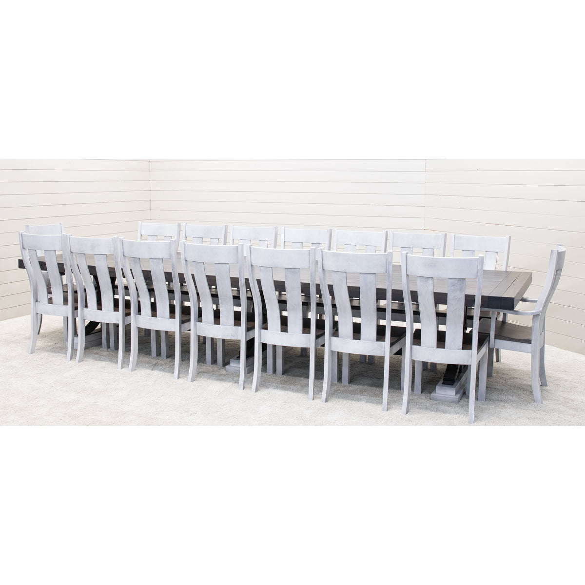 Rockport Large White & Wood Conference Table | M-AV&GS