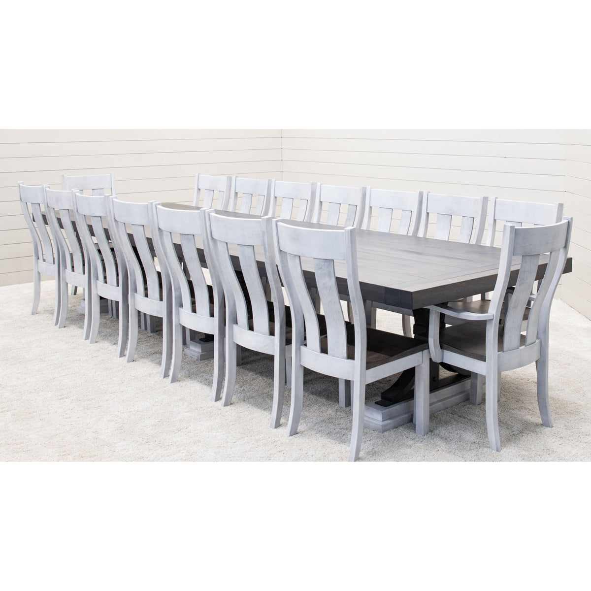 Rockport Large White & Wood Conference Table | M-AV&GS