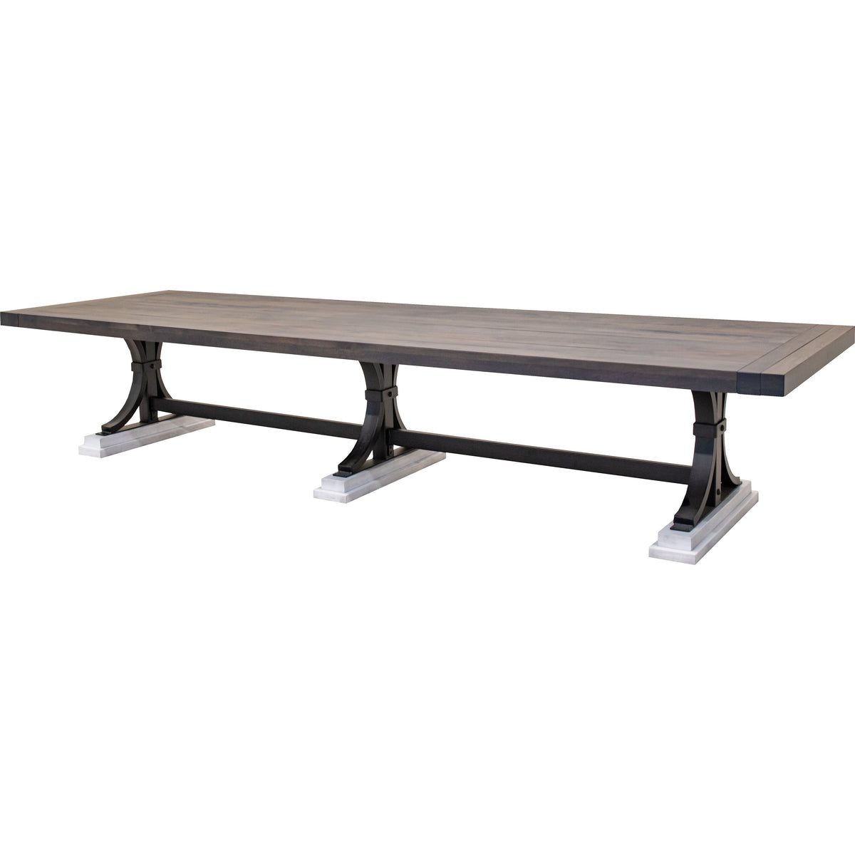 Rockport Large White & Wood Conference Table | M-AV&GS