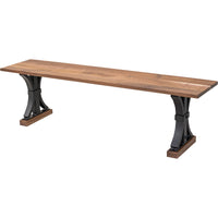 Rockwood Walnut Wood Dining Bench | NAT