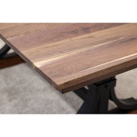 Rockwood Amish Walnut Wood Extending Dining Table | NAT