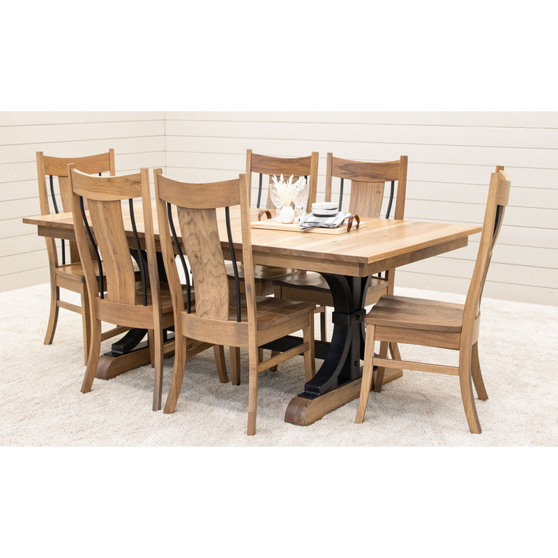 Rockwood Hickory Wood Extending Dining Table | WB