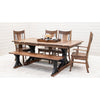 Rockwood Amish Walnut Wood Extending Dining Table | NAT