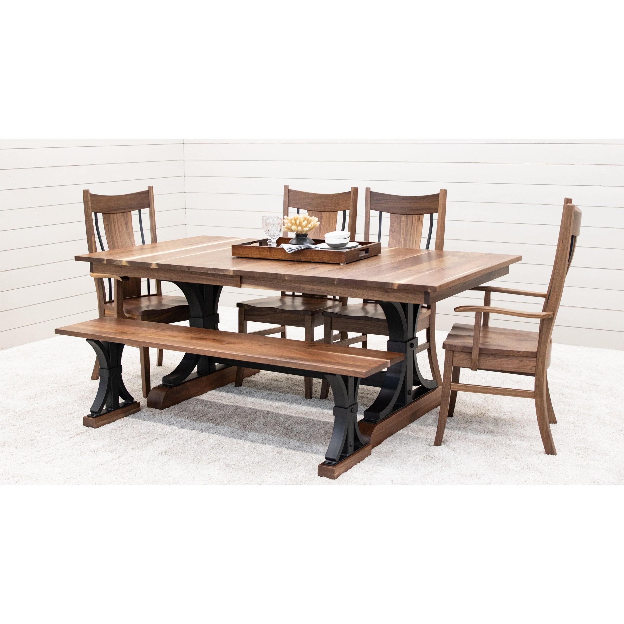 Emerald Walnut Wood Side Dining Chair | NAT