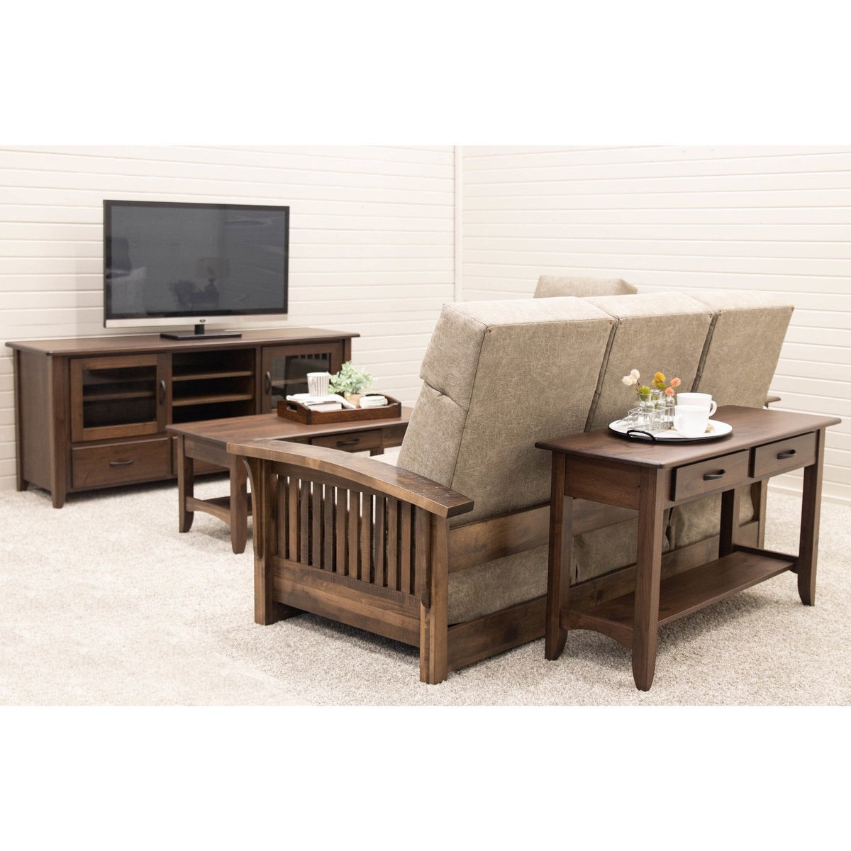 Augusta Walnut Wood Open Sofa Table | CO