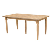 Caitlyn Mid Century Hickory Wood Extending Dining Table | WB