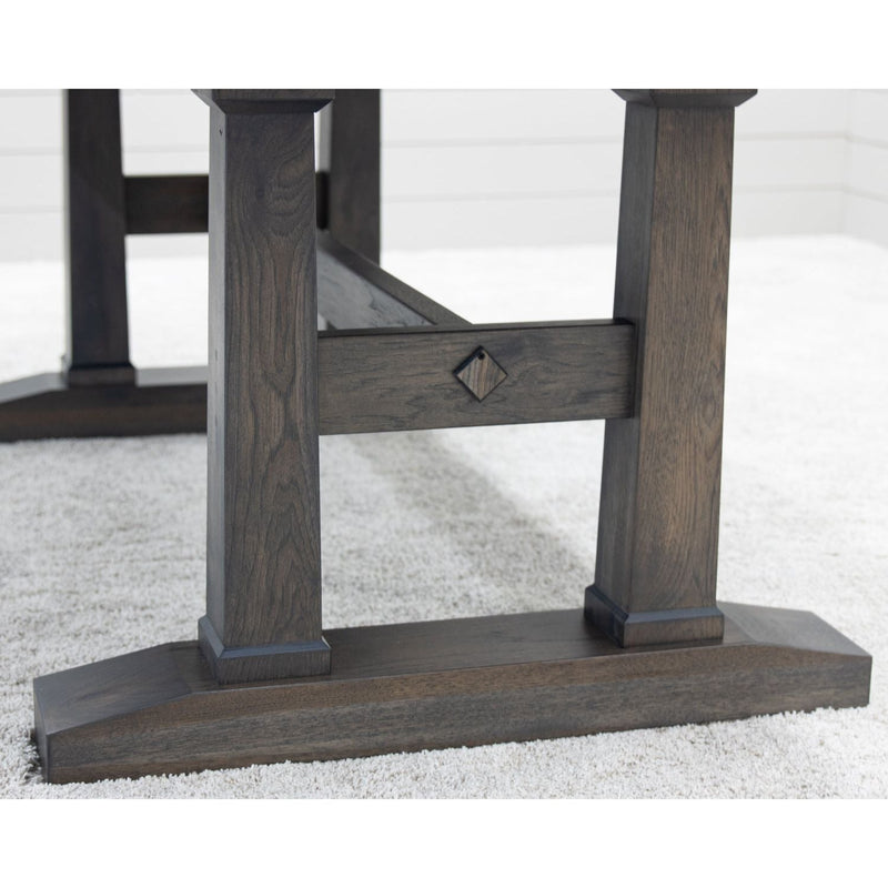 Richwood Hickory Wood Large Extending Amish Trestle Dining Table | GS