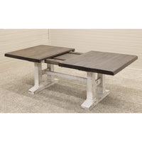 Richwood White & Wood Extending Dining Table with Built-Down Top | M-GW&RWO-SB