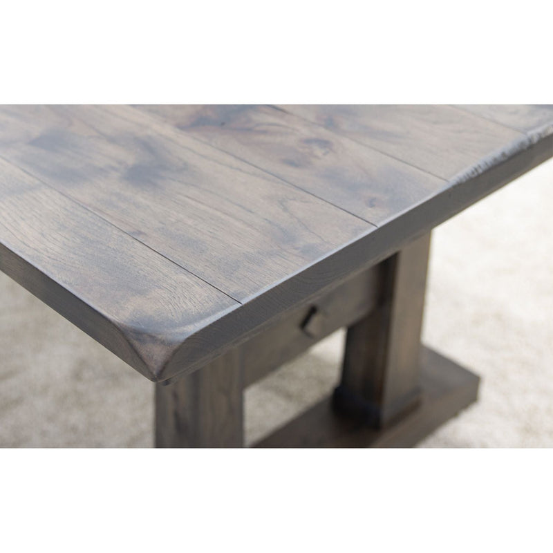 Richwood Hickory Wood Large Extending Amish Trestle Dining Table | GS
