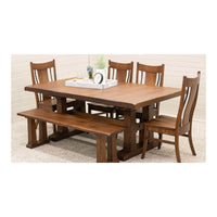 Emerald Rustic Quarter Sawn White Oak Wood Side Dining Chair | GB