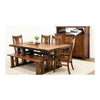 Richwood Quarter Sawn White Oak Wood Extending Dining Table with Built-Down Top | GB