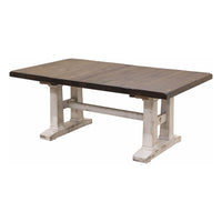 Richwood White & Wood Extending Dining Table with Built-Down Top | M-GW&RWO-SB
