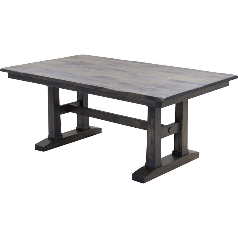 Richwood Hickory Wood Large Extending Amish Trestle Dining Table | GS