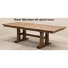 Richwood Oak Wood Large Extending Amish Trestle Dining Table | MC