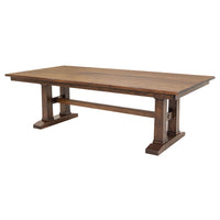 Richwood Oak Wood Large Extending Amish Trestle Dining Table | ASB
