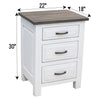 Sugar Creek Amish Rustic 3-Drawer Nightstand