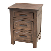 Sugar Creek Amish Rustic 3-Drawer Nightstand