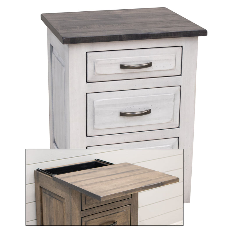 Sugar Creek Amish Rustic 3-Drawer Nightstand