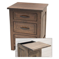 Sugar Creek Amish Rustic 3-Drawer Nightstand