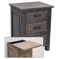 Sugar Creek Amish Rustic 3-Drawer Nightstand