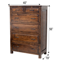 Sugar Creek Amish Rustic Chest of Drawers