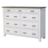 Sugar Creek Amish Rustic 9-Drawer Tall Dresser
