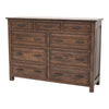 Sugar Creek Amish Rustic 9-Drawer Tall Dresser