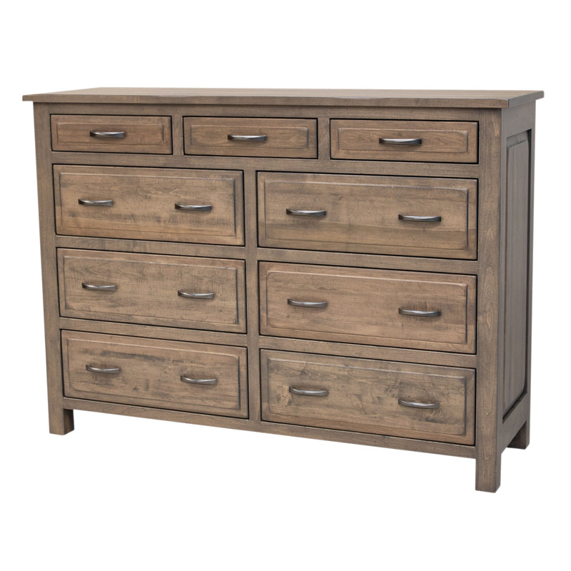Sugar Creek Amish Rustic 9-Drawer Tall Dresser