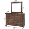 Sugar Creek Amish Rustic 9-Drawer Tall Dresser