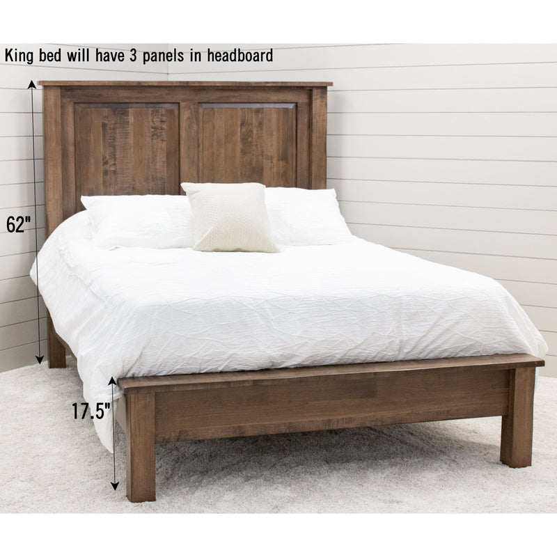 Sugar Creek Amish Rustic Storage Platform Bed