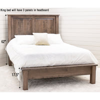 Sugar Creek Amish Rustic Storage Platform Bed