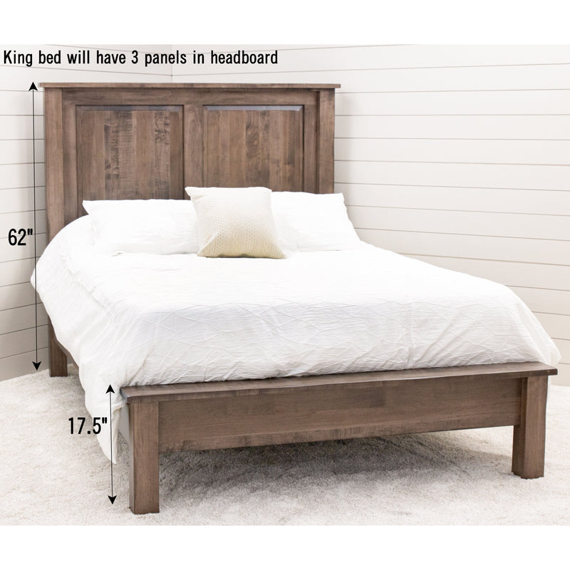 Sugar Creek Amish Rustic Storage Platform Bed
