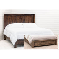Sugar Creek Amish Rustic Storage Platform Bed