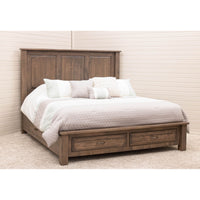 Sugar Creek Amish Rustic Storage Platform Bed
