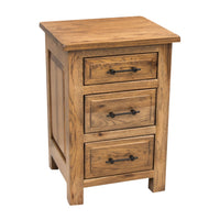 Sugar Creek Amish Rustic 3-Drawer Nightstand