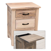 Sugar Creek Amish Rustic 3-Drawer Nightstand