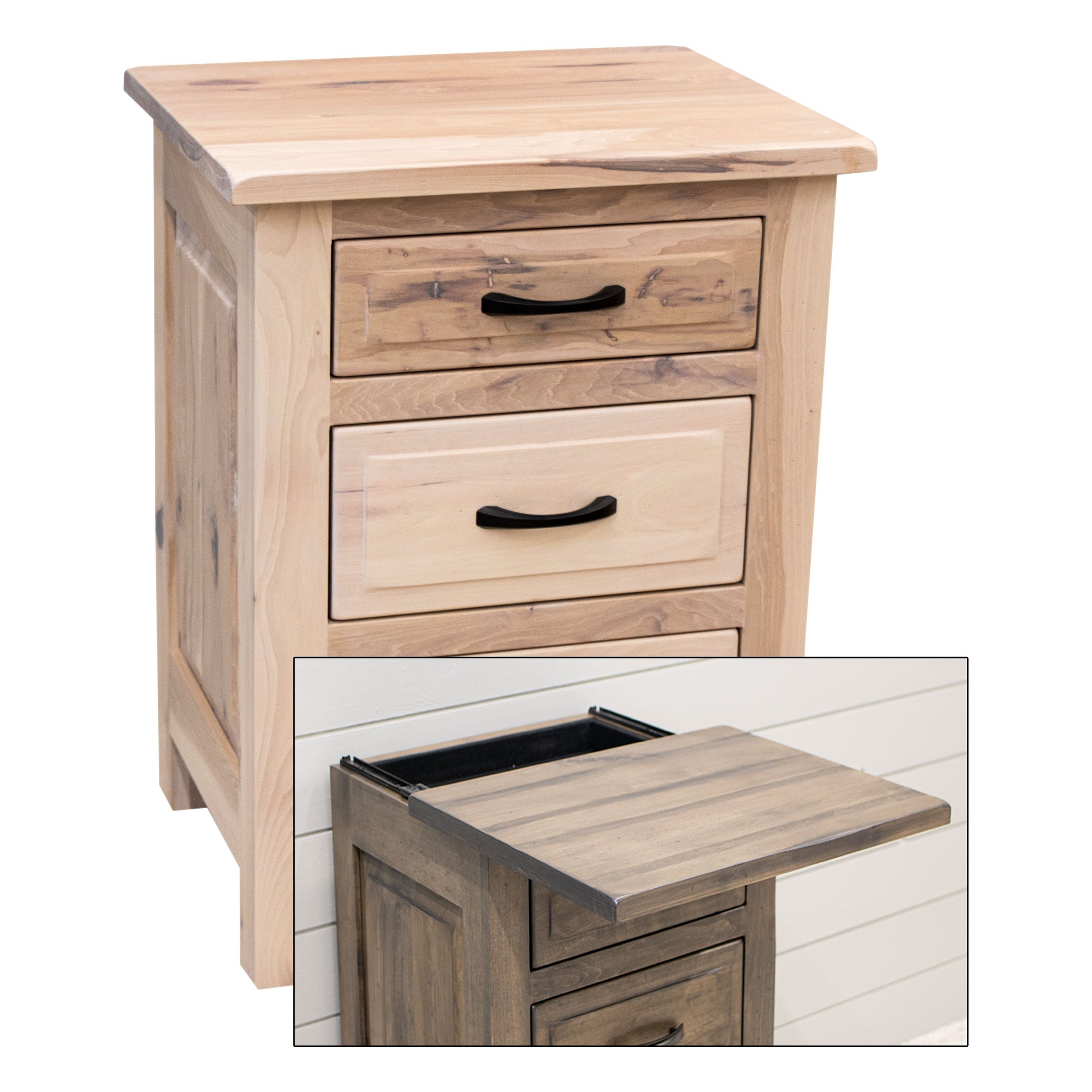 Sugar Creek Amish Rustic 3-Drawer Nightstand